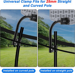 Solar Power Trampoline Basketball Hoop with Led Lights, Easy to Install Basketba
