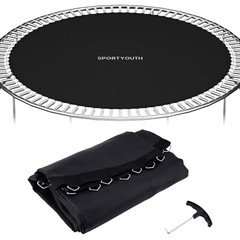 Round Replacement Trampoline Mat Fits 15ft Frame 96 V-Rings 6.5-7″ Spring Length