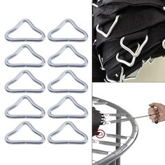 10pcs/Pack Trampoline Mat Triangular Rings Buckles Universals Fit Rings V-Rings
