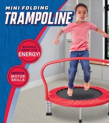 3 ’ Folding Trampoline Kids & Adults Indoor Outdoor Fun Exercise Safe Play New
