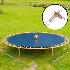 Trampolines Carbon 2Pcs & Springs, Steel & 3.9 Inch Rebounder Extension Spring