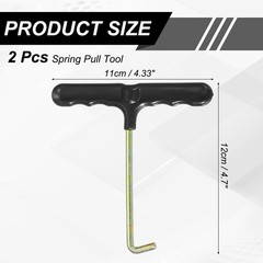 Trampolines Spring Pull Tool, 2Pcs Spring Puller T-Hook with Plastic Handle