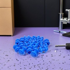 25Pcs Reusable Blue Plastic Trampoline Pole Caps for Enclosure Replacement
