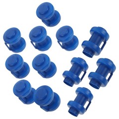 12Pcs Blue Plastic Trampoline Rod Protectors Durable Replacement Accessories