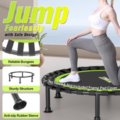 36 40 48in 440lb Foldable Mini Trampoline Rebounder