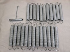Set of (24) 7″ inch Trampoline Springs Heavy Duty Replacement w/ Hook Puller