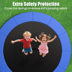 Goplus Trampoline Pad Replacement, 16 15 14 12 10 8FT Spring Cover, No Holes for