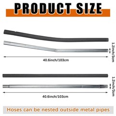 2 Sets Trampolines Single Enclosure Pole Set Trampoline Replacement Parts Upp…