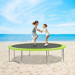 Modern Round Green Trampoline Edge Cover Springs Protection Pad 4.19 lbs PVC
