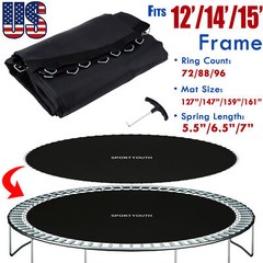 Replacement Trampoline Mat Fit 12 14 15 foot 72 88 96 Rings with Spring Tool USA