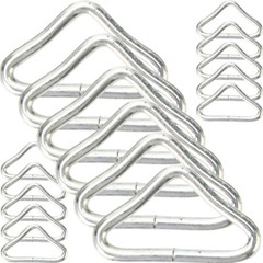 30 Pcs Trampoline Triangle Buckle Galvanized Steel Child Metal Buckles Bag