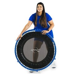 JumpSport 350 PRO Fitness Trampoline, Cardio Equipment, 39″, Blue (Open Box)