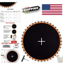 150 Inch Trampoline Mat Fits 14 Feet Frame UV Resistant with Edge Band