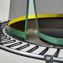 12FT Springfree No Gap Trampoline with Safety Net, Green