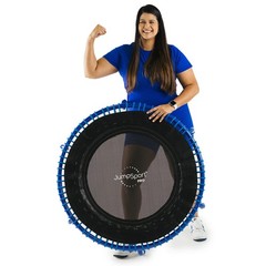 JumpSport 350 PRO Fitness Trampoline, Cardio Equipment, 39″, Blue (Open Box)