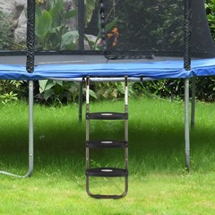 Trampoline Ladder, 3-Step Trampoline Steps with Horizontal Wide Steps, Skid-P…