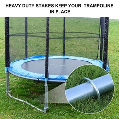 Trampolines Wind Stakes Heavy Duty U Type Sharp Ends Safety 12inch Ground Anc…