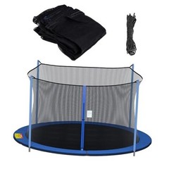 Trampoline Replacement Safety Net for 6 Straight Poles 14 FT Net For 4 Poles