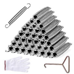 36pcs Trampoline Springs 6.5inch, Heavy Duty Stainless Steel Springs Includes…