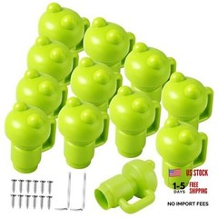 12 Pcs Trampoline Pole Caps Replacement 1.26 Incn, Enclosure Trampoline Green