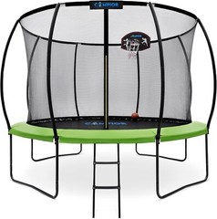 Pumpkin Trampoline with Basketball Hoop & Inner Enclosure – Safe, Durable