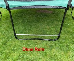 Trampoline robotic lawnmower mower stop robotic lawnmower drive-on protection