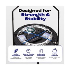 Maximus PRO Folding Rebounder Fitness Trampoline | Voted #1 Indoor Mini Exerc…