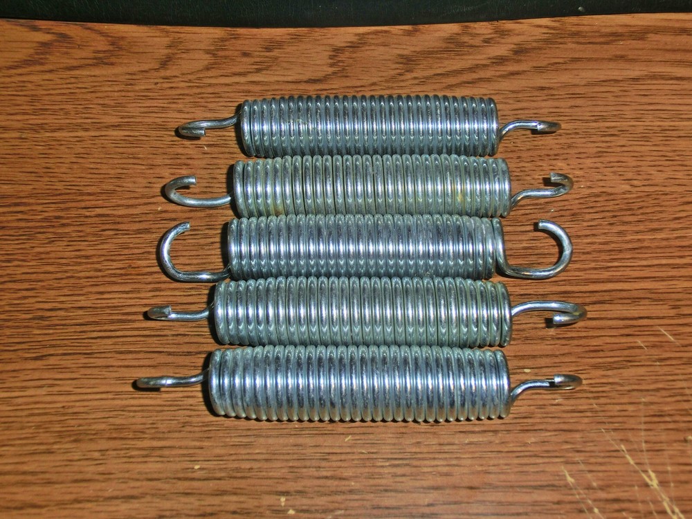 Lot of Five 5.5 inch 5 1/2″ Trampoline Springs Galvanized Steel (Used)