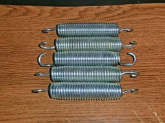 Lot of Five 5.5 inch 5 1/2″ Trampoline Springs Galvanized Steel (Used)