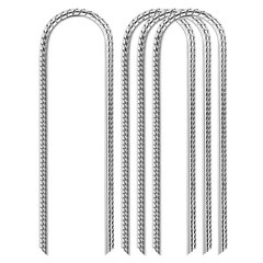 12Inch HeavyDuty Wind Stakes 6 Pack Galvanized Steel Ground Anchors for