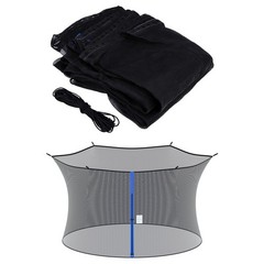 12 13 14 15ft Trampoline Safety Net Round Replacement Fit 4 6 8 Poles Enclosure