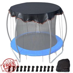 XATAMIO 10FT Round Trampoline Shade Cover Tent Heavy Duty Sun Protection