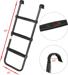 Trampoline Ladder Slide Kit, Universal Trampoline Weather Resistant Galvanized