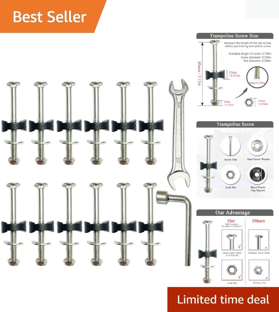 Durable 3.15 Inch Trampoline Replacement Screws – Includes Installation Tools