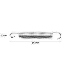 Pack of 10 Pieces 5.8Inch Springs with Free THook for Trampoline, Dopp…