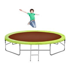 16 Ft Trampoline Safety Pad Green PVC 30 cm Wide 10mm Cushion Spring Cover