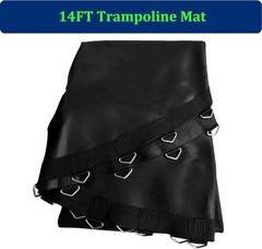 14ft Trampoline Jumping Mat – 80 V-Rings, Durable Polypropylene, Safety Pad
