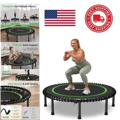 Portable 48 Inch Fitness Trampoline High Quality Bungee for Joint Protection