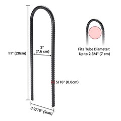 Trampoline Stakes Ground Anchors 11″ U Shaped for Outdoor Camping Tent 16 Pack