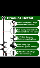 Ground Anchors Heavy Duty, Swing Set Anchor Kit 18 Inch 4 Pack Screw in Earth…