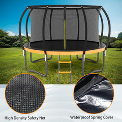 12FT 14FT Trampoline for Adults/Kids – Outdoor Trampoline with Basketball Hoop,
