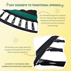 Trampoline 8 FT Springfree Bungee Cords Enclosure Kids Adults SkyBound Small