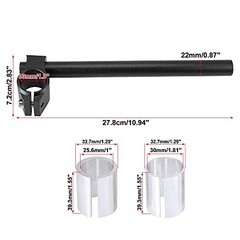 7/8” Motorcycle CNC Handlebar Adjustable 33MM Fork Tube Handle Bar Black