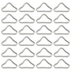 Trampolines Triangle Buckle, 24Pcs & Iron Triangle Ring Buckle V Shaped Ring
