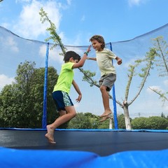12FT/15FT Trampoline Replacement Net Protection Safety Enclosure Net – Blue