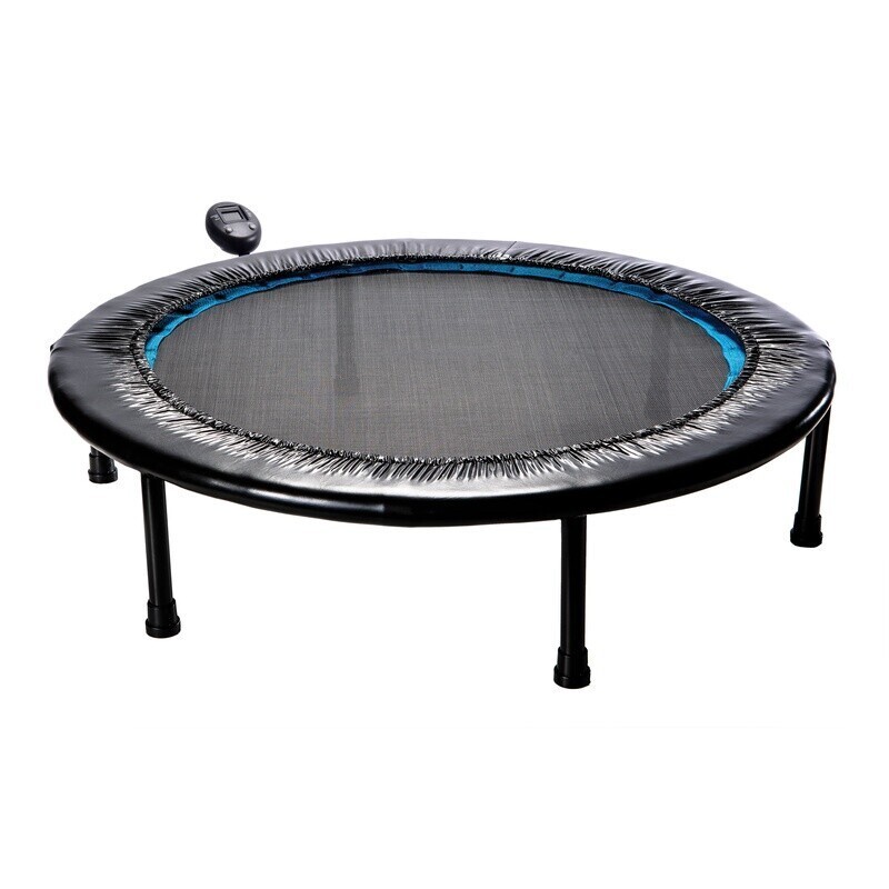 Circuit Trainer Trampoline w/ Steel Frame Monitor & Adjustable Incline 36″Dx12″H