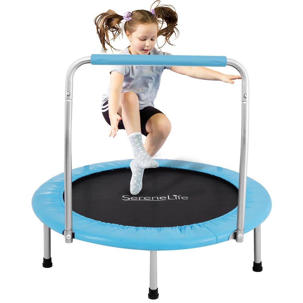 SereneLife Light Blue Mini Trampoline