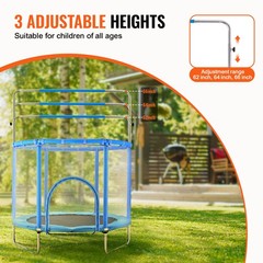 Uimoso 55″ Trampoline for Kids Mini Toddler Trampoline with Net Indoor Outdoor