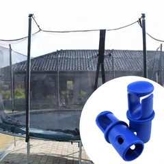 Universal Trampoline Pole Caps and GHooks 8PC Lightweight Enclosure Set