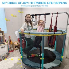 Py Super Mode 55 Trampoline For Kids Enclosure Toddler Trampoline Adjustable